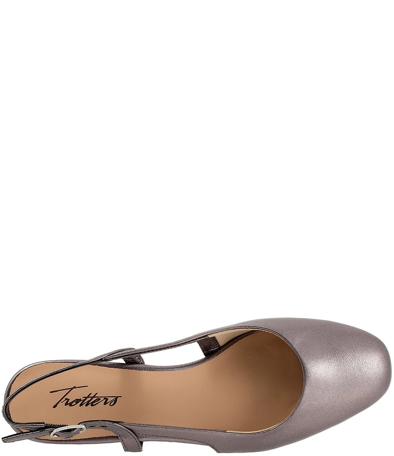 Trotters Dottie Leather Slingback Pumps