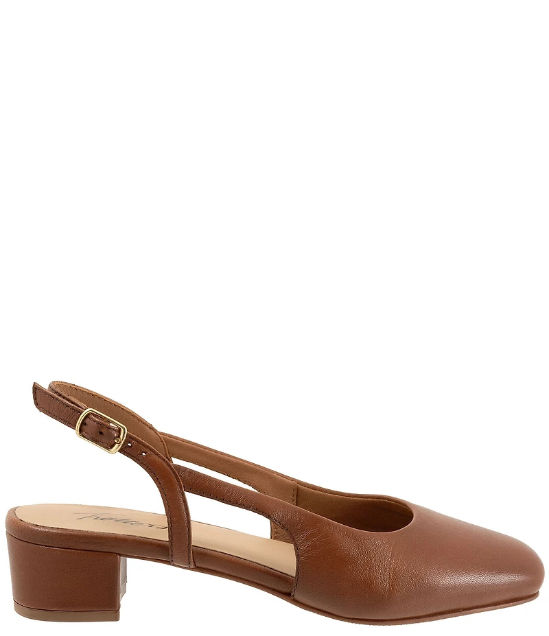 Trotters Dottie Leather Slingback Pumps