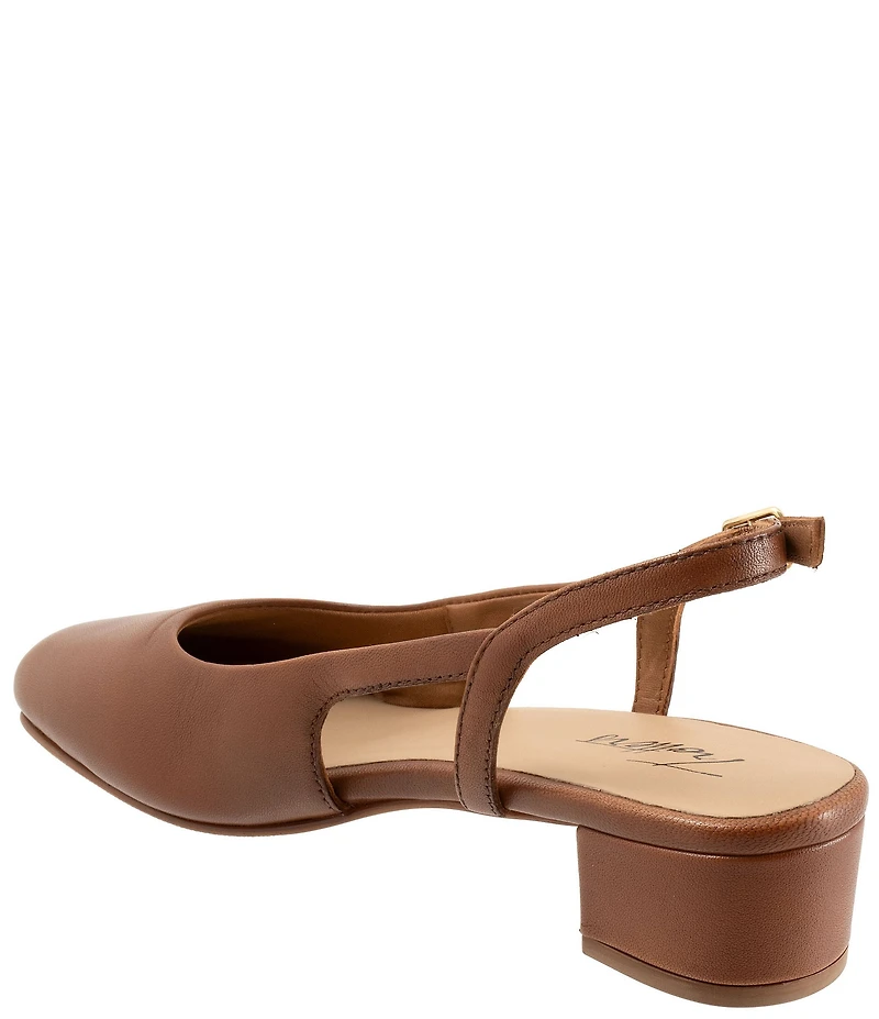 Trotters Dottie Leather Slingback Pumps