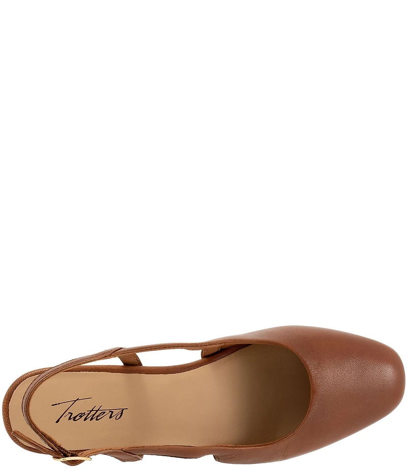 Trotters Dottie Leather Slingback Pumps
