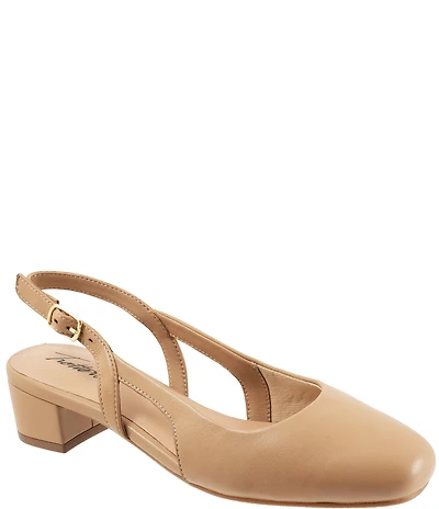 Trotters Dottie Leather Slingback Pumps