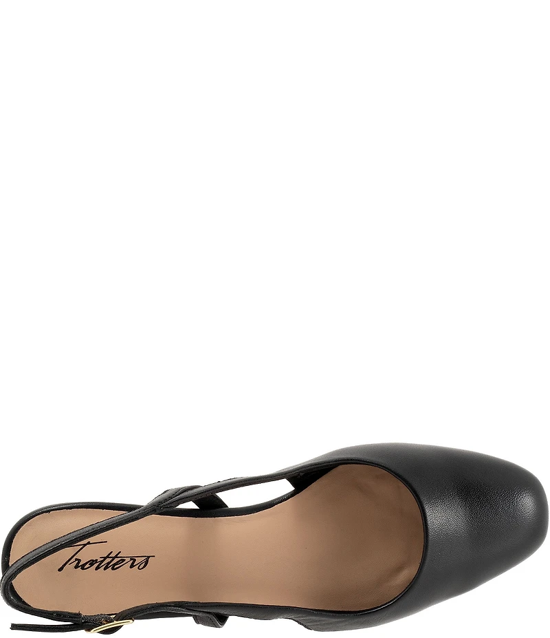Trotters Dottie Leather Slingback Pumps