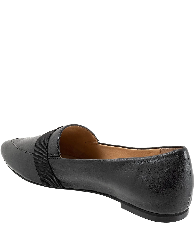 Trotters Emmett Leather Buckle Hardware Strap Flats