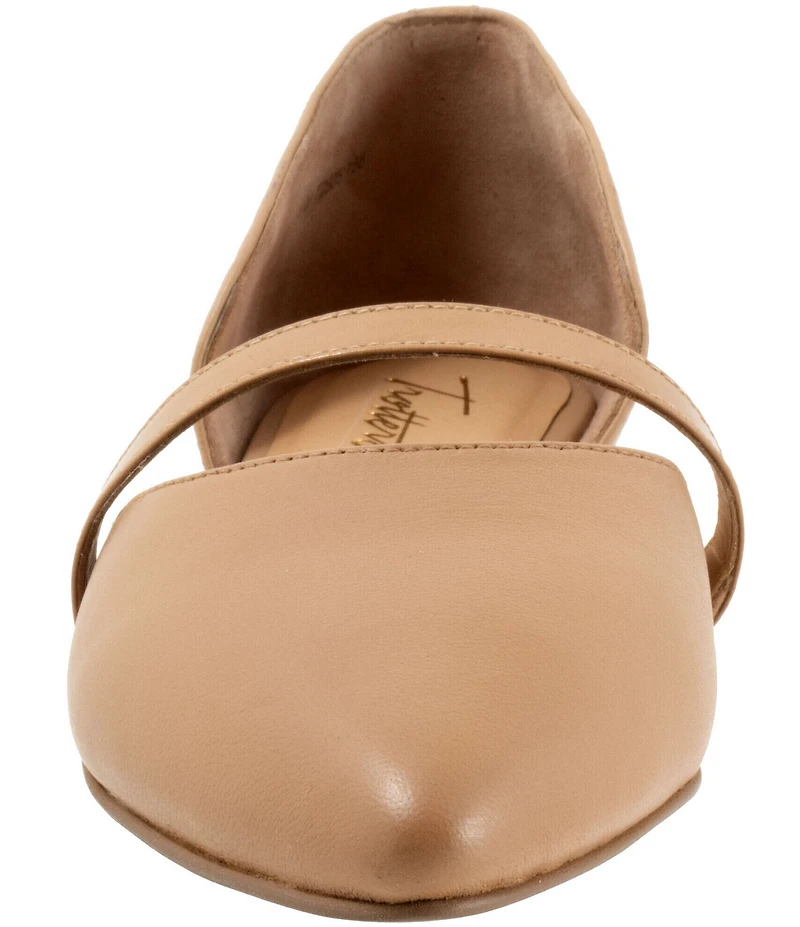 Trotters Emory Leather Pointed Toe Flats