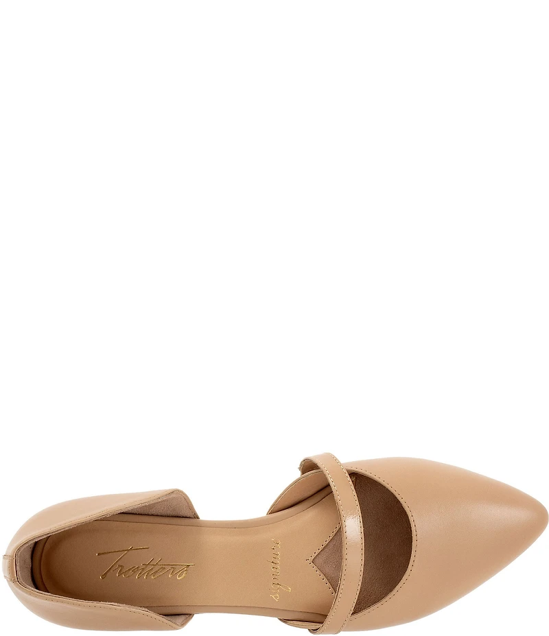 Trotters Emory Leather Pointed Toe Flats