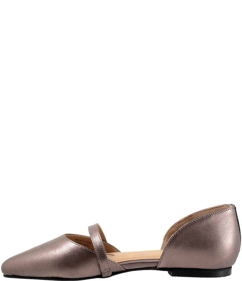 Trotters Emory Leather Pointed Toe Flats