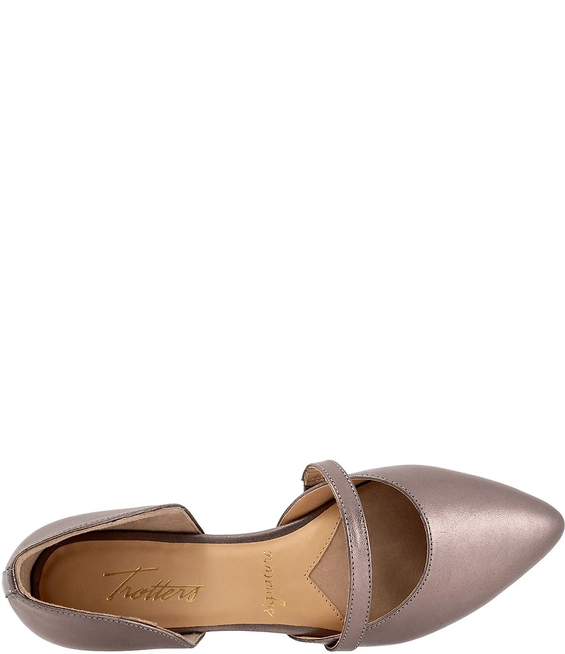 Trotters Emory Leather Pointed Toe Flats