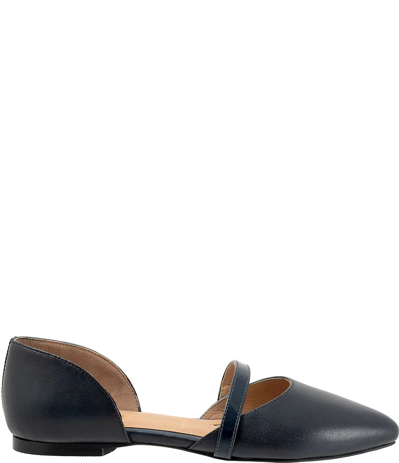 Trotters Emory Leather Pointed Toe Flats