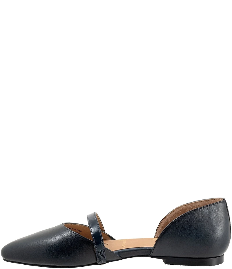 Trotters Emory Leather Pointed Toe Flats