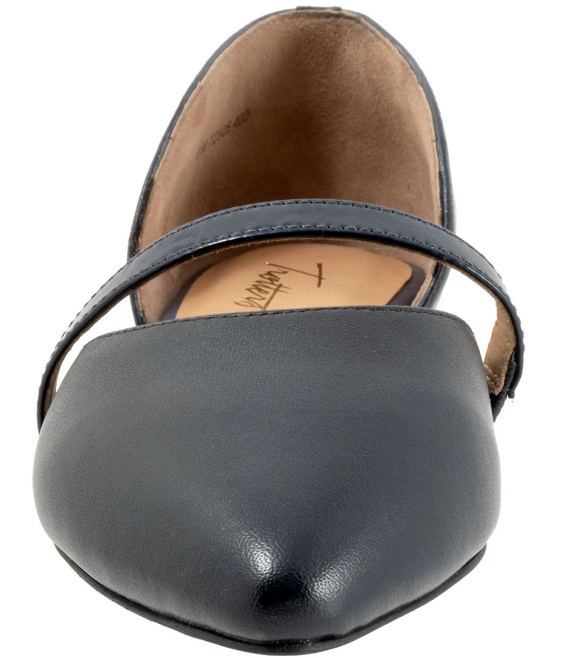 Trotters Emory Leather Pointed Toe Flats