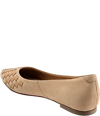 Trotters Estee Woven Nubuck Leather Flats