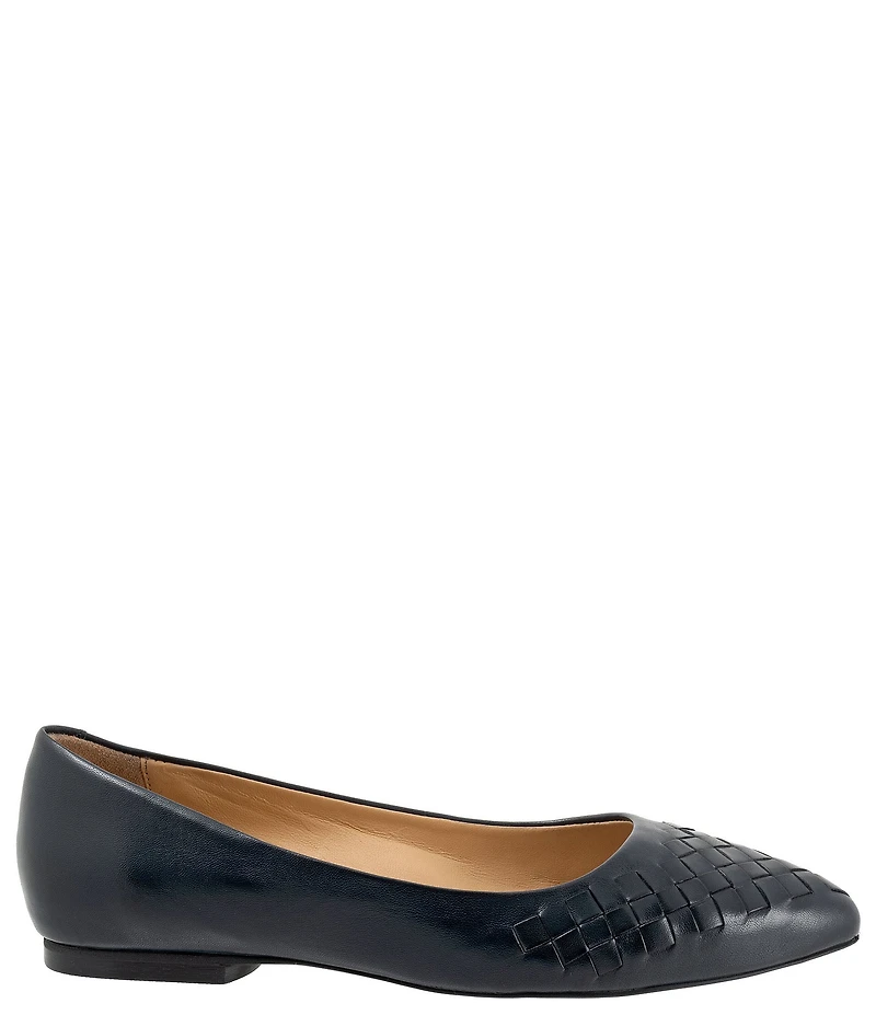Trotters Estee Woven Leather Flats