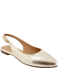 Trotters Evelyn Leather Slingback Flats
