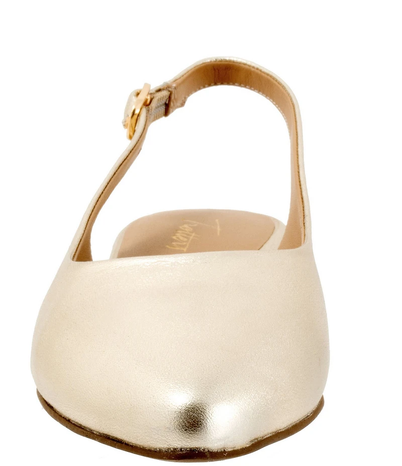 Trotters Evelyn Leather Slingback Flats