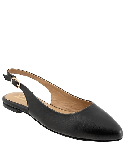 Trotters Evelyn Leather Slingback Flats