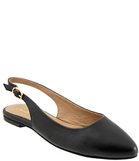 Trotters Evelyn Leather Slingback Flats