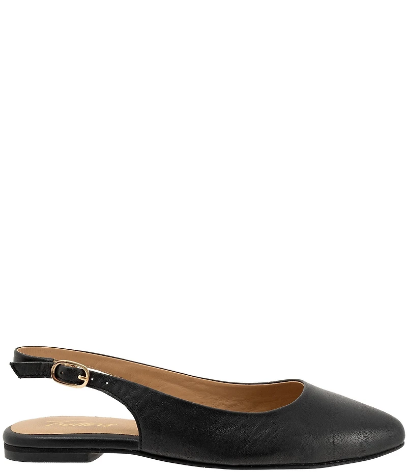 Trotters Evelyn Leather Slingback Flats