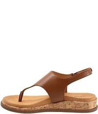 Trotters Garret Leather Slingback Thong Sandals