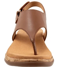 Trotters Garret Leather Slingback Thong Sandals