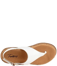 Trotters Garret Leather Slingback Thong Sandals