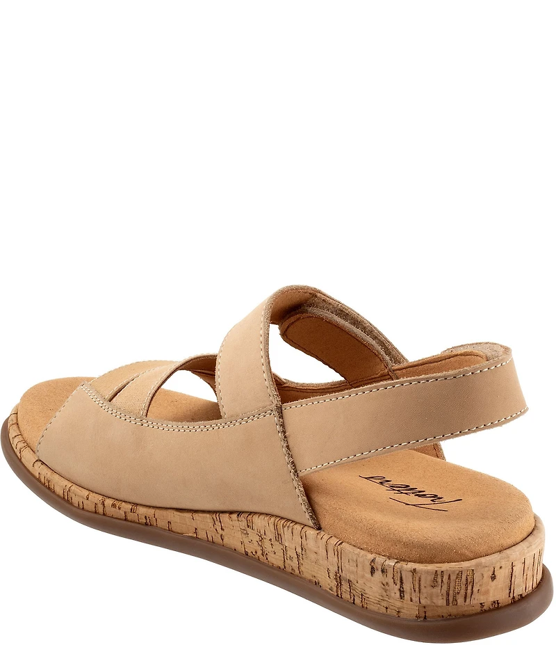 Trotters Gemini Nubuck Suede Adjustable Sandals