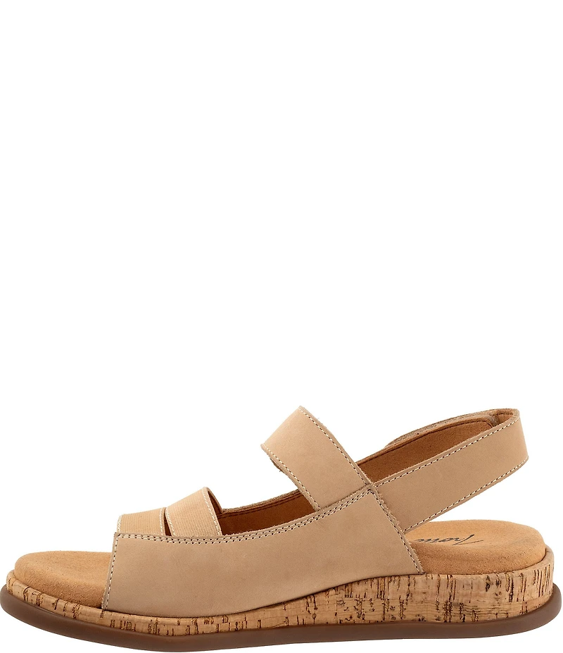 Trotters Gemini Nubuck Suede Adjustable Sandals
