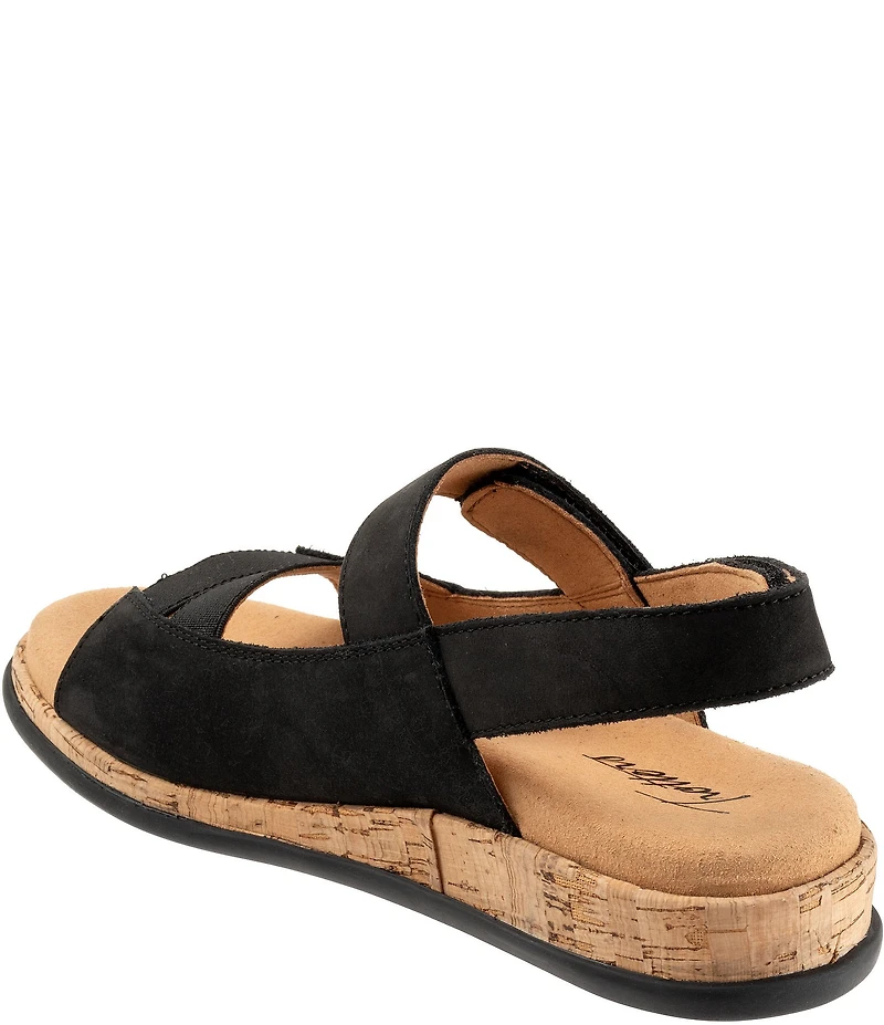 Trotters Gemini Nubuck Suede Adjustable Sandals