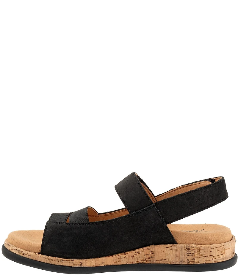 Trotters Gemini Nubuck Suede Adjustable Sandals