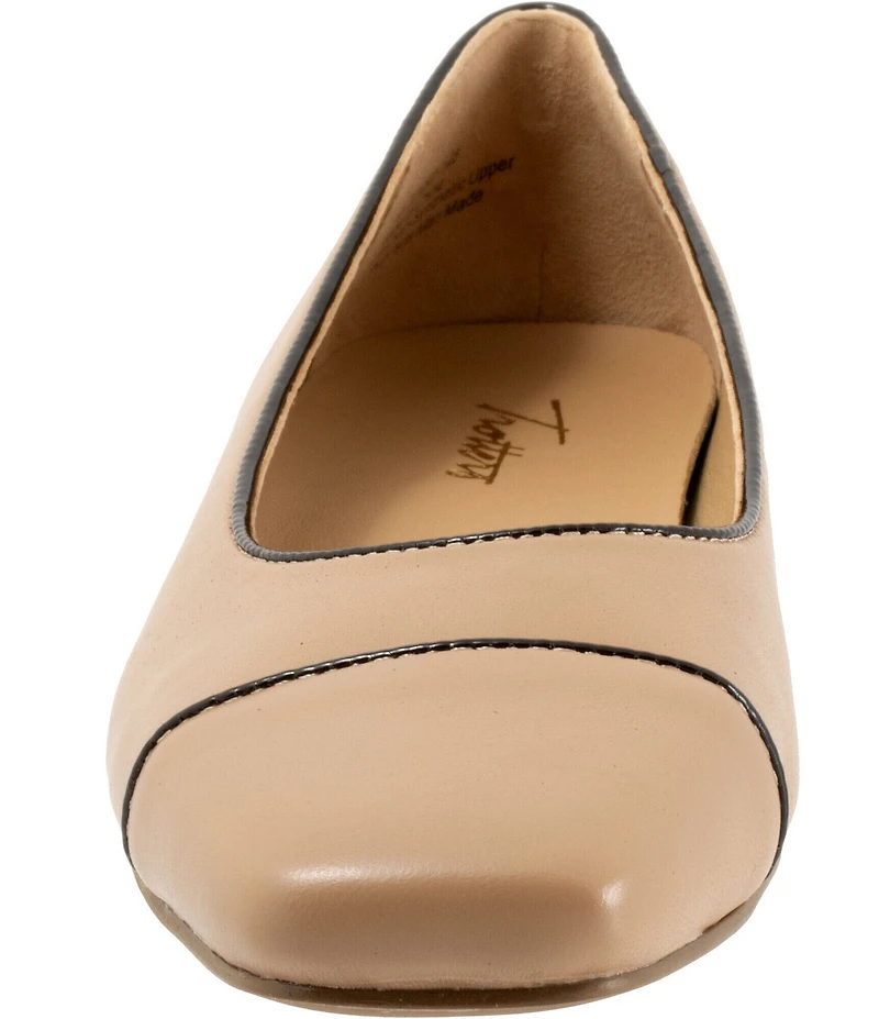 Trotters Harbor Leather Square Toe Flats