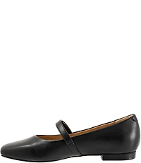 Trotters Hazel Leather Square Toe Mary Jane Flats