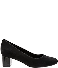 Trotters Kari Suede Block Heel Pumps