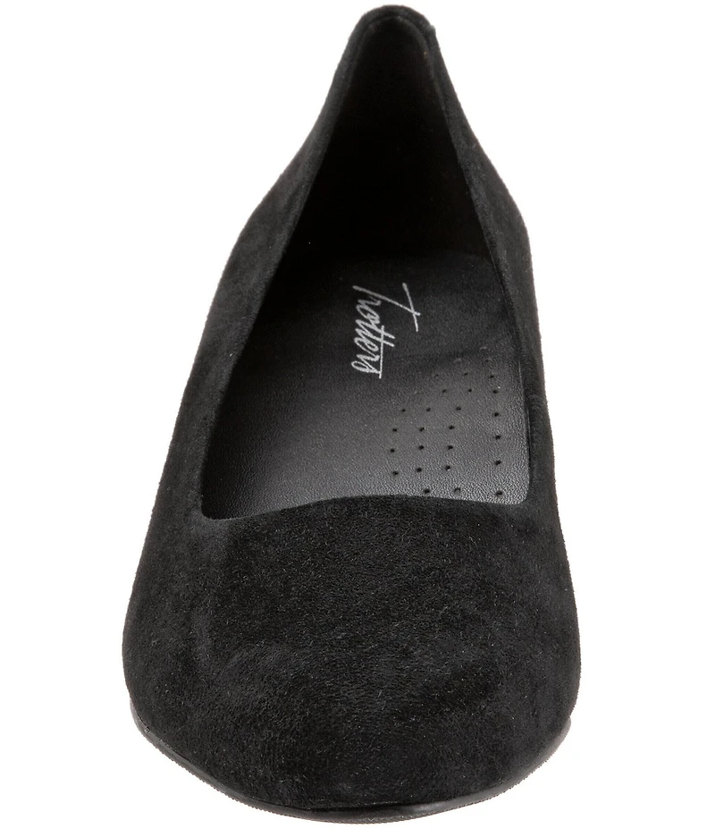 Trotters Kari Suede Block Heel Pumps