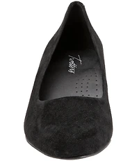 Trotters Kari Suede Block Heel Pumps