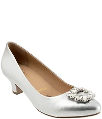 Trotters Kate Bridal Jewel Ornament Leather Dress Pumps