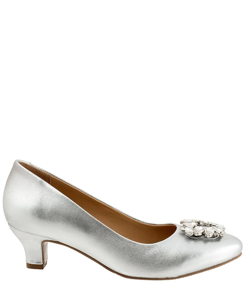 Trotters Kate Bridal Jewel Ornament Leather Dress Pumps