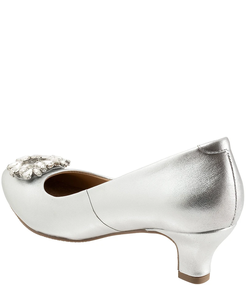 Trotters Kate Bridal Jewel Ornament Leather Dress Pumps
