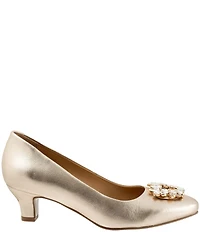 Trotters Kate Bridal Jewel Ornament Leather Dress Pumps