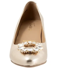 Trotters Kate Bridal Jewel Ornament Leather Dress Pumps