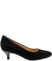 Trotters Kiera Suede Kitten Heel Pumps