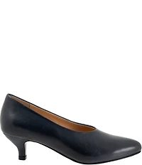 Trotters Kimber Leather Kitten Heel Pumps