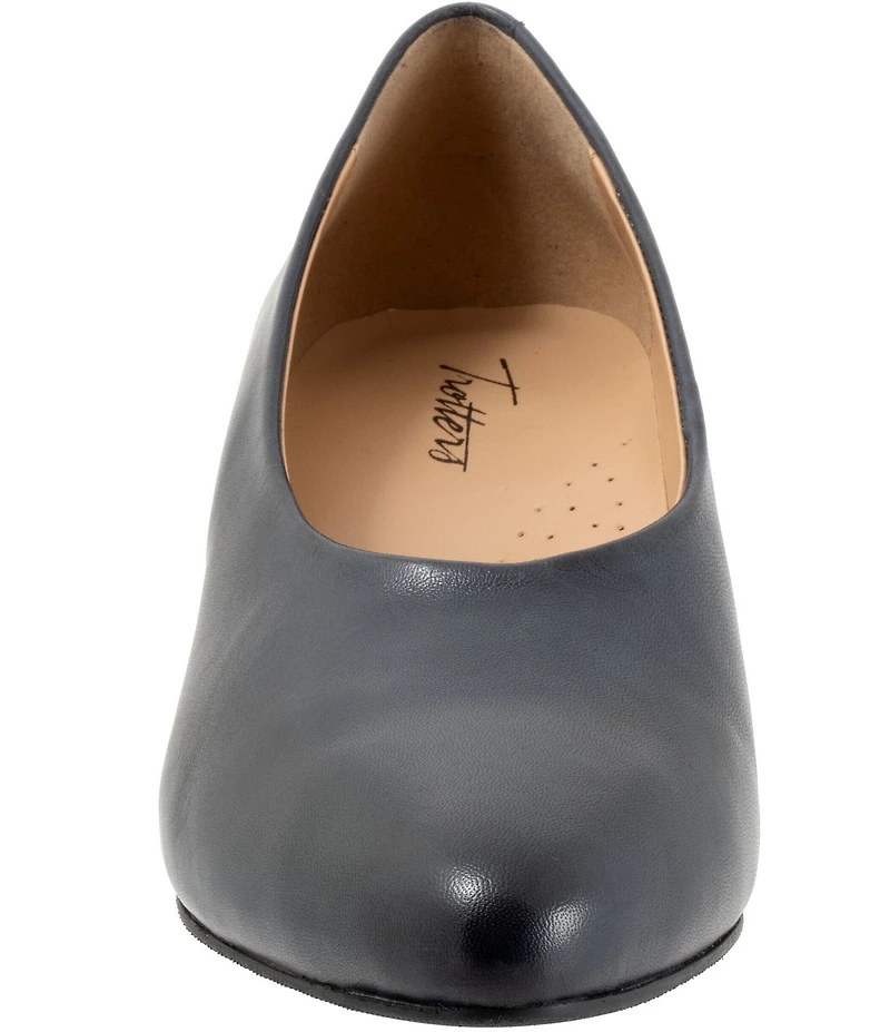 Trotters Kimber Leather Kitten Heel Pumps