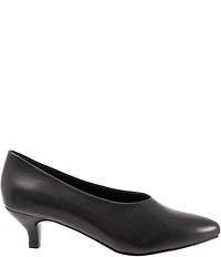 Trotters Kimber Leather Kitten Heel Pumps