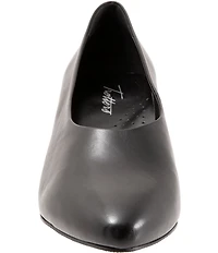 Trotters Kimber Leather Kitten Heel Pumps
