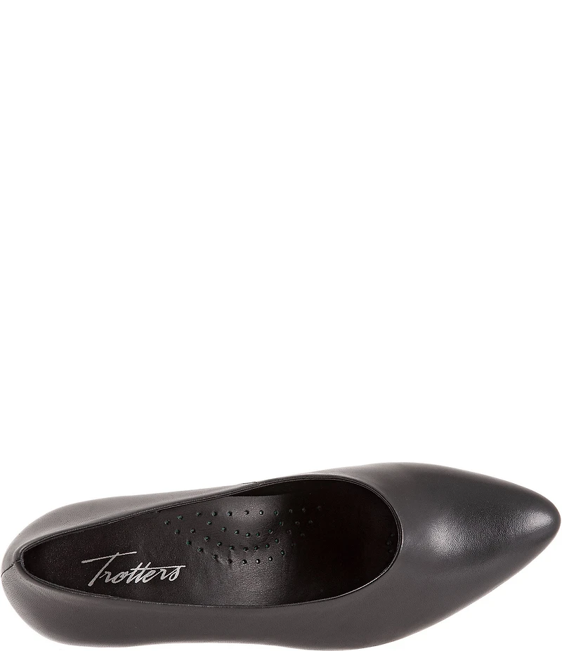 Trotters Kimber Leather Kitten Heel Pumps