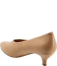 Trotters Kimber Leather Kitten Heel Pumps