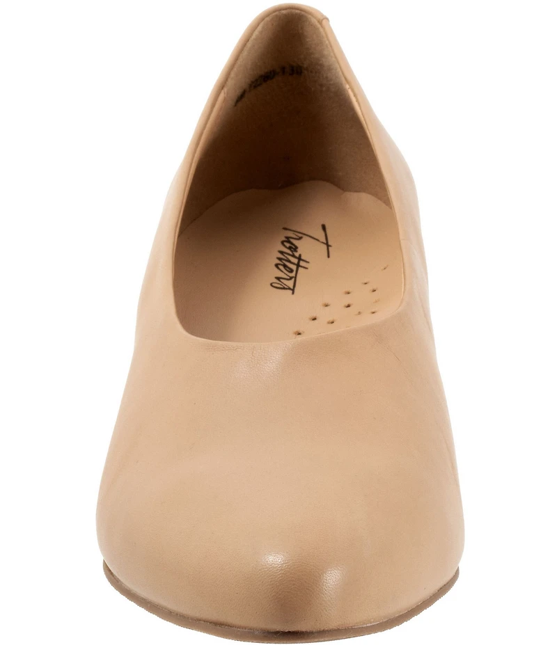 Trotters Kimber Leather Kitten Heel Pumps