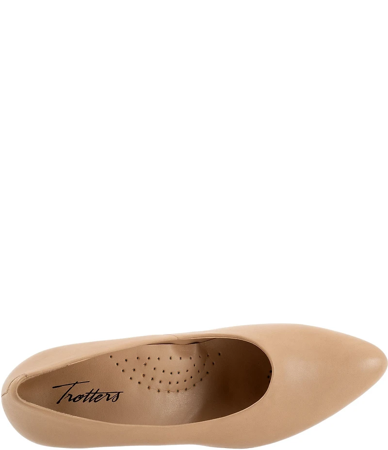 Trotters Kimber Leather Kitten Heel Pumps