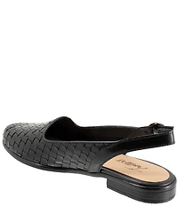 Trotters Lea Woven Leather Sling Flats