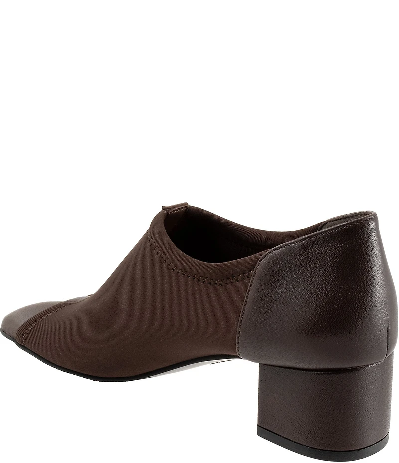 Trotters Lennon Peep Toe Block Heel Pumps