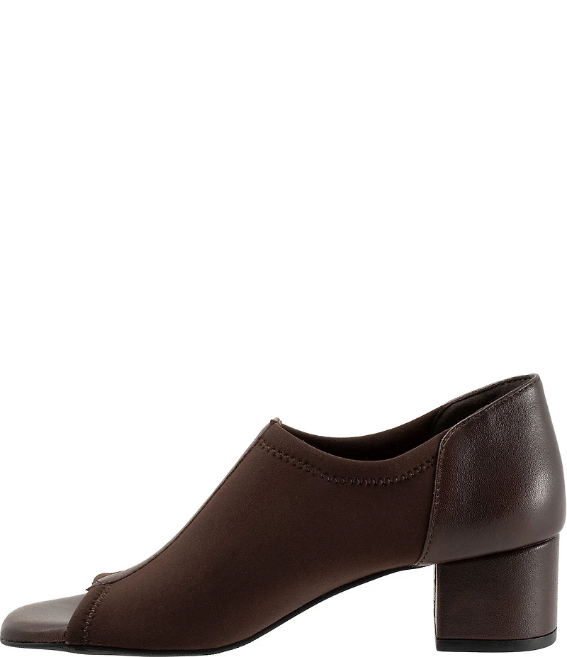 Trotters Lennon Peep Toe Block Heel Pumps